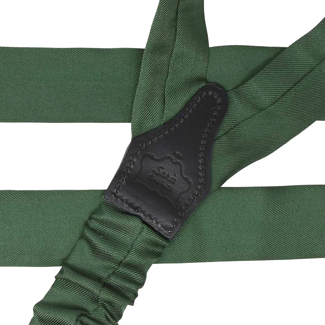 Serafinesilk Green Silk Suspenders 2