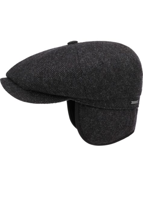 Stetson Hatteras Tamno Siva Vunena Kapa Riblja Kost