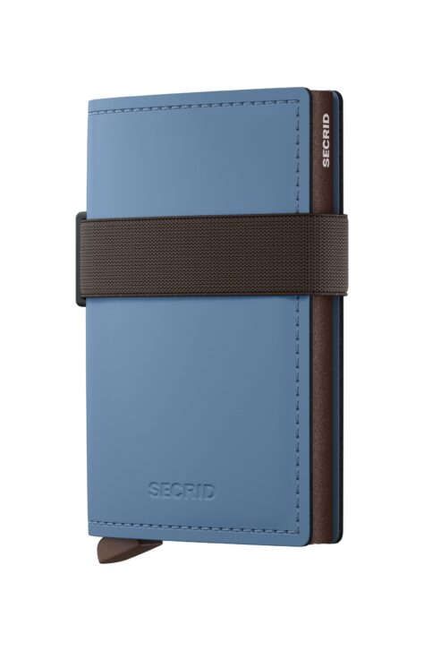 Original Jpg Bandwallet Matte Steel Blue Brown Powder Brown Front