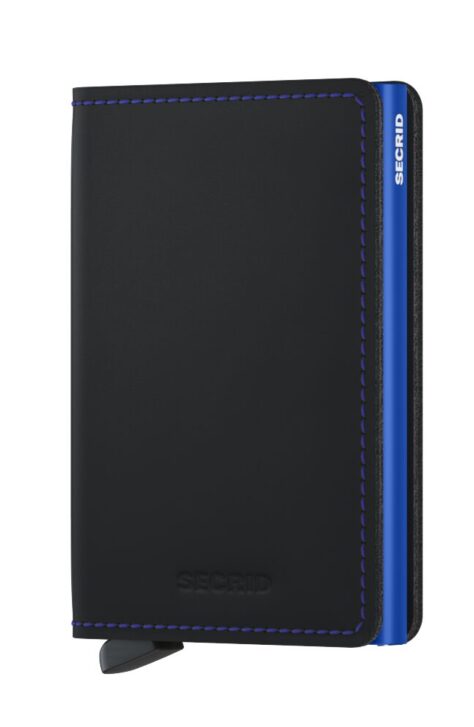 Original Jpg Matte Slimwallet Black & Blue Blue Front