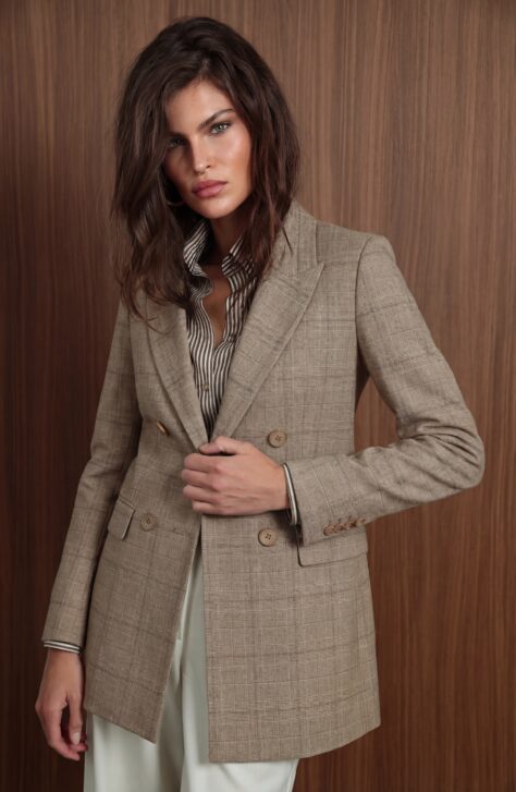Beige Blazer ženski Bež Pepito Sako 3