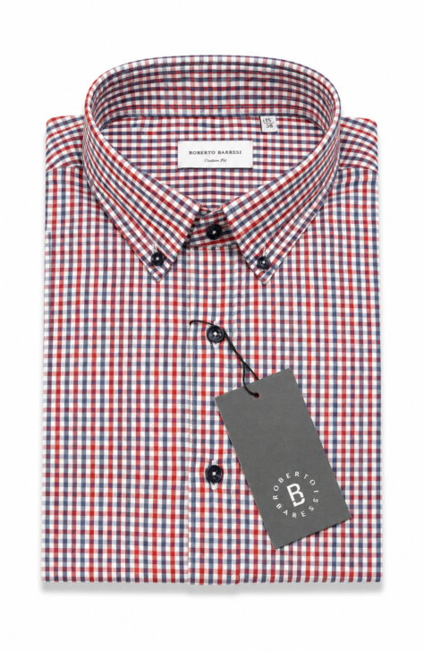 Deny Karirana Muška Košulja Custom Fit