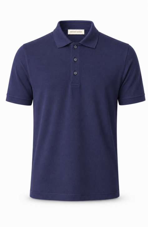 Elettrico Muska Polo Majica Teget Boje